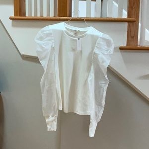 White shirt from Anthropologie